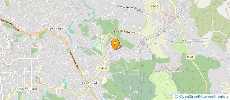 localisation de l'entreprise BAUQUIERE 5  ALLAUCH