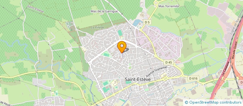 localisation de l'entreprise BAURES IMMO à SAINT-ESTEVE