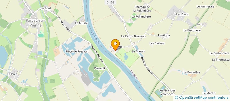 localisation de l'entreprise BAURY - JORY INDIVISION  TROGUES