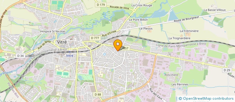 localisation de l'entreprise BAUSACRE  VITRE