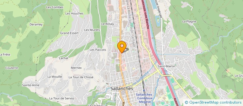 localisation de l'entreprise BAUSS à SALLANCHES
