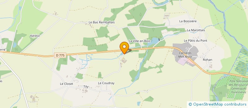 localisation de l'entreprise BAUTHAMY-CODET à AVESSAC