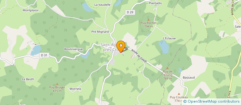 localisation de l'entreprise BAUTHENEY CHEVALIER à FLAYAT