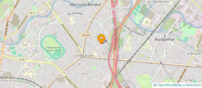 localisation de l'entreprise BAUTINVEST à MARCQ-EN-BARŒUL