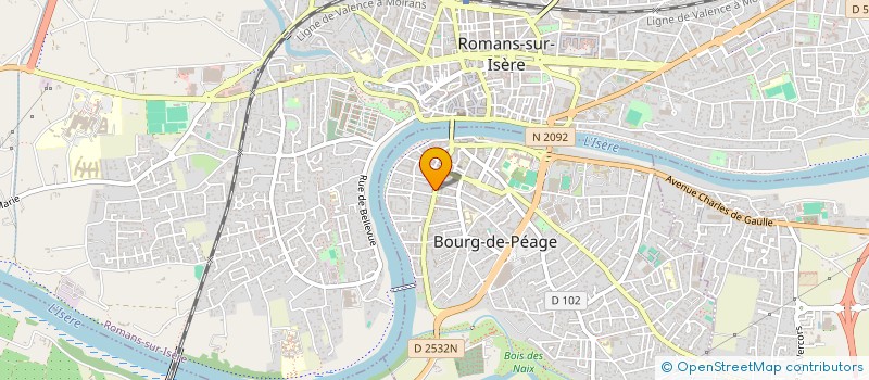 localisation de l'entreprise BAUVIN à BOURG-DE-PEAGE