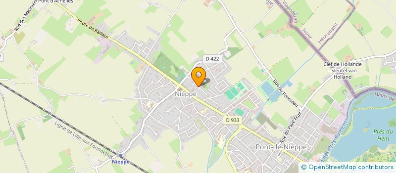 localisation de l'entreprise BAUW DES FLANDRES  NIEPPE