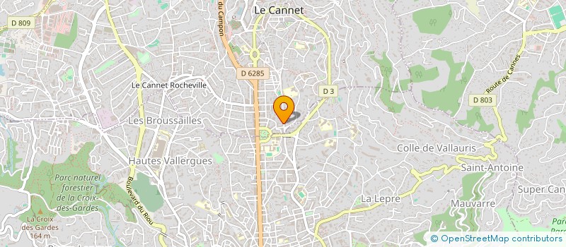 localisation de l'entreprise BAUWENS ET FAVOREL à LE CANNET