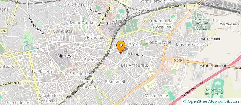 localisation de l'entreprise BAUX / BOMPARD  NIMES