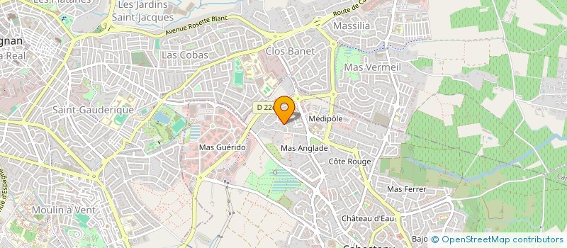 localisation de l'entreprise BAUX DE ROCHAS  CABESTANY