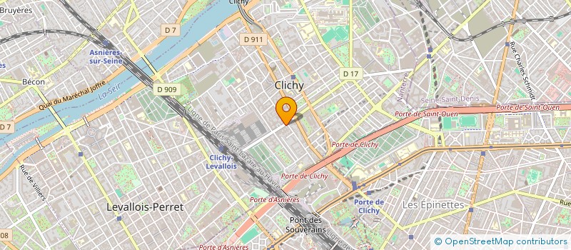 localisation de l'entreprise BAUX DEMENAGEMENTS à CLICHY