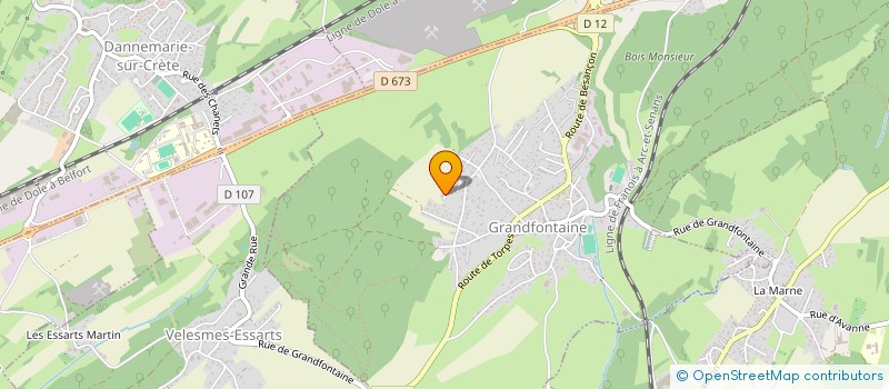 localisation de l'entreprise BAVARO IMMOBILIER à GRANDFONTAINE