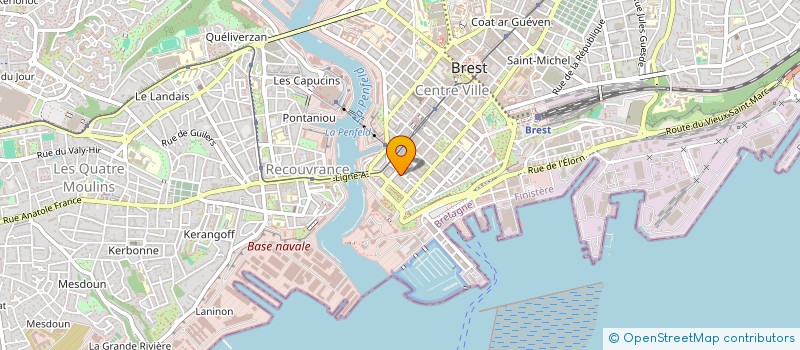 localisation de l'entreprise BAVELLA  BREST