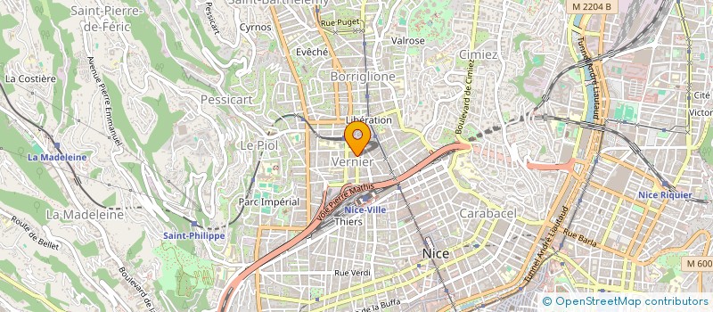 localisation de l'entreprise BAVETH à NICE