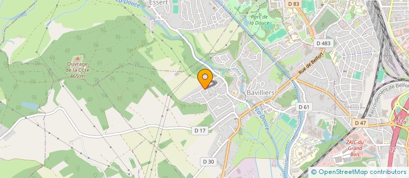 localisation de l'entreprise BAVILLIERS ENVIRONNEMENT à BAVILLIERS