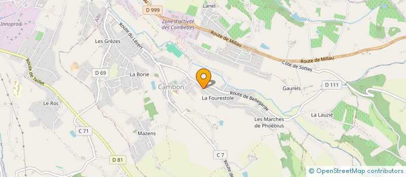 localisation de l'entreprise BAXA TAXI  CAMBON