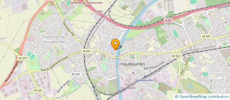 localisation de l'entreprise BAXE  HAUBOURDIN