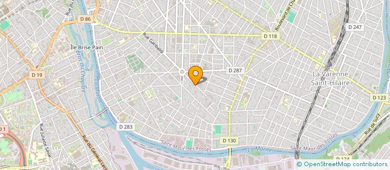 localisation de l'entreprise BAXELINE à ST MAUR DES FOSSES