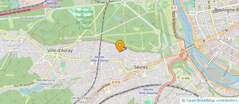 localisation de l'entreprise BAXENS à SEVRES