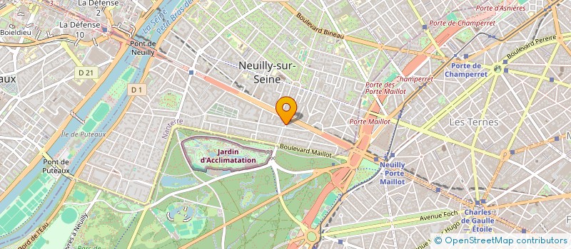 localisation de l'entreprise BAXTER à NEUILLY-SUR-SEINE