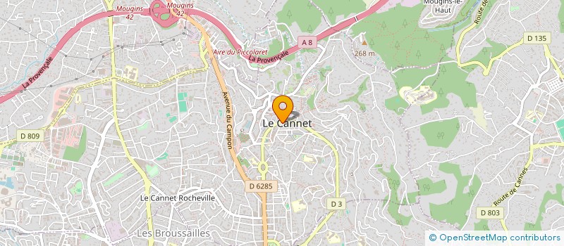 localisation de l'entreprise BAXTON CANNES ALSACE à LE CANNET