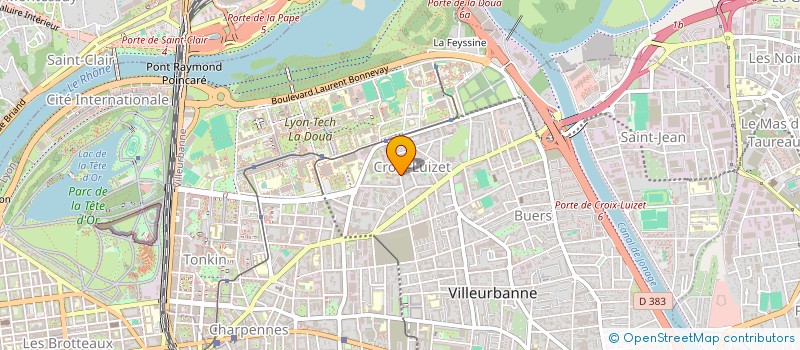 localisation de l'entreprise BAXX & WALKER  VILLEURBANNE