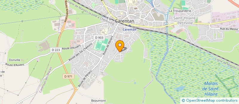 localisation de l'entreprise BAY COT EVENEMENTS ET LOISIRS  CARENTAN-LES-MARAIS