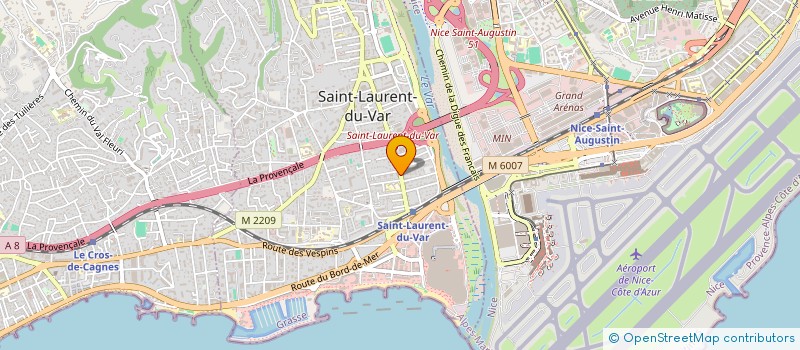 localisation de l'entreprise BAY SIDE  SAINT-LAURENT-DU-VAR