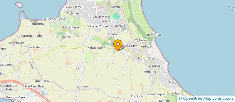 localisation de l'entreprise BAY WEST  CARANTEC