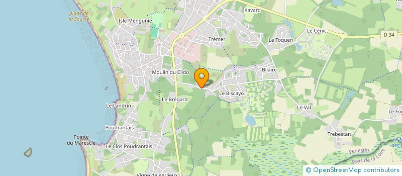 localisation de l'entreprise BAY WEST  PENESTIN