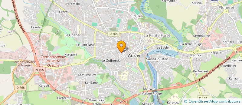 localisation de l'entreprise BAY WEST IMMOBILIER à AURAY
