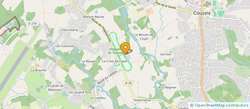 localisation de l'entreprise BAYA à COUZEIX