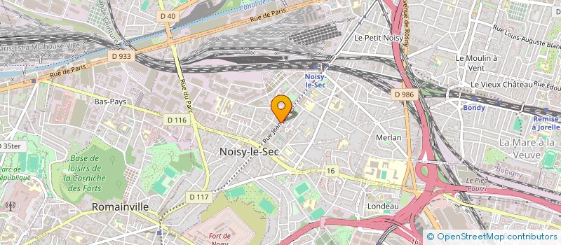 localisation de l'entreprise BAYA à NOISY-LE-SEC