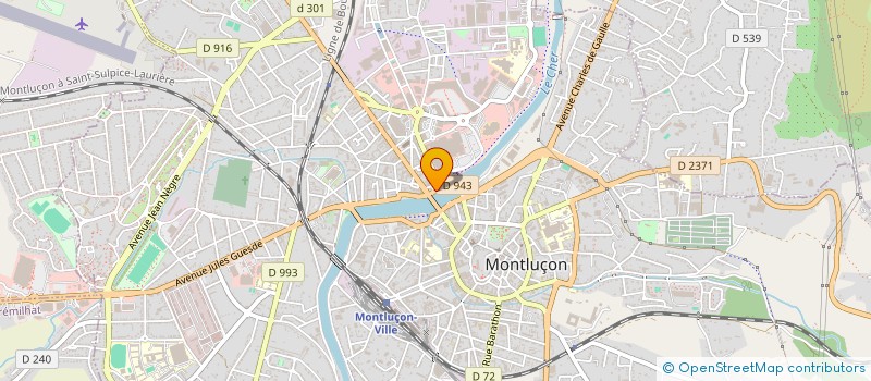 localisation de l'entreprise BAYA à MONTLUCON