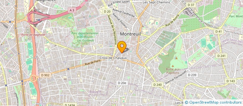 localisation de l'entreprise BAYA à MONTREUIL