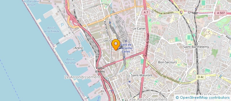 localisation de l'entreprise BAYA SERVICES à MARSEILLE