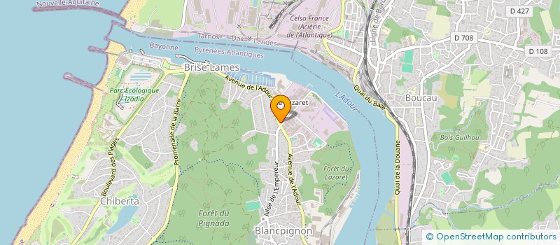 localisation de l'entreprise BAYAFA  ANGLET