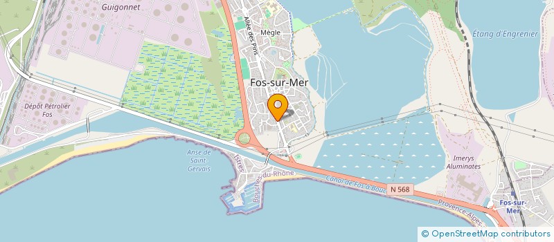 localisation de l'entreprise BAYANNE MATERIAUX à FOS-SUR-MER