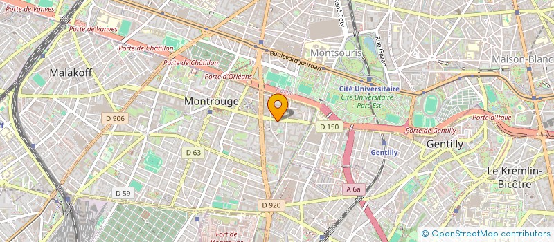 localisation de l'entreprise BAYARD  MALAKOFF