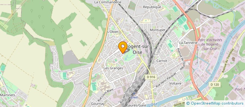 localisation de l'entreprise BAYARD à NOGENT-SUR-OISE