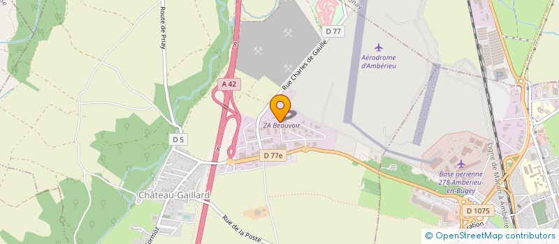 localisation de l'entreprise BAYARD COSMETICS  CHATEAU-GAILLARD