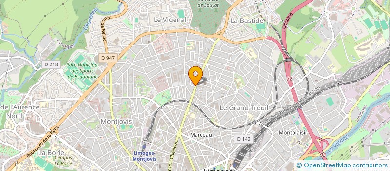 localisation de l'entreprise BAYAT à LIMOGES