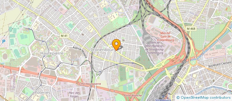 localisation de l'entreprise BAYDUZ à STRASBOURG