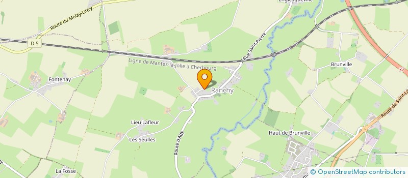 localisation de l'entreprise BAYEUX BESSIN BASEBALL CLUB LES POUNDY HOGS  RANCHY