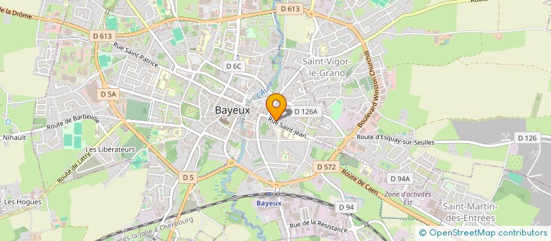 localisation de l'entreprise BAYEUX CONFISERIE à BAYEUX