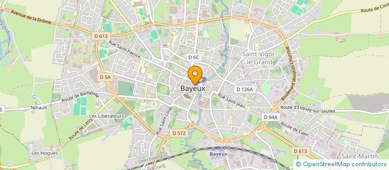 localisation de l'entreprise BAYEUX NUMISMATIQUE ACHAT OR ET ARGENT à BAYEUX
