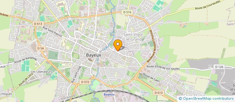 localisation de l'entreprise BAYEUX TRIATHLON  BAYEUX