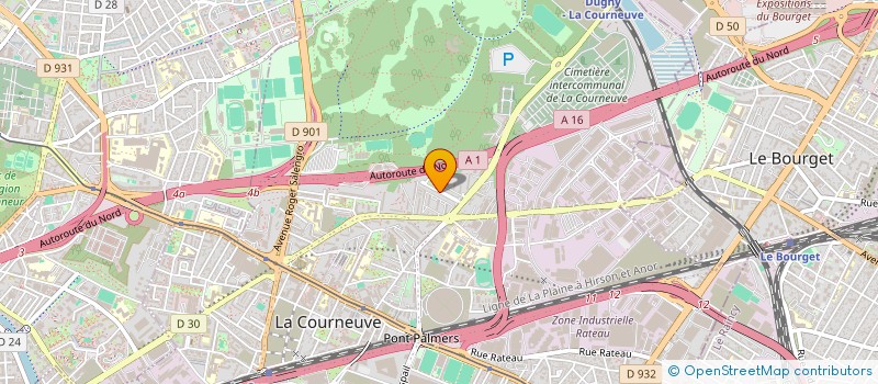 localisation de l'entreprise BAYFIZON à LA COURNEUVE