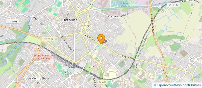 localisation de l'entreprise BAYFLOC  BETHUNE