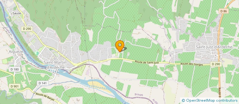 localisation de l'entreprise BAYLE  SAINT-MARTIN-D'ARDECHE