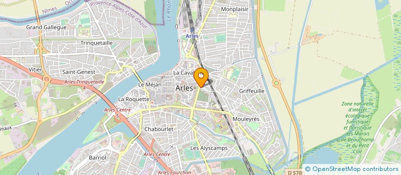 localisation de l'entreprise BAYLE STORES  ARLES